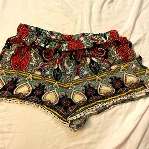 Colorful patterned shorts